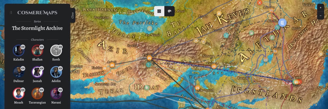 Cosmere Maps